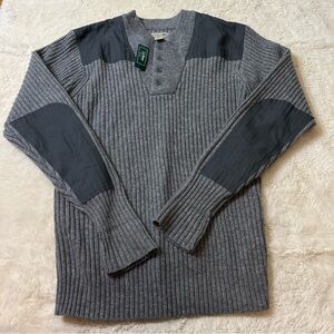 Gray Ribbed Men's Sweater